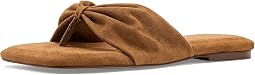 Tia Ruched Vegan Suede Sandals