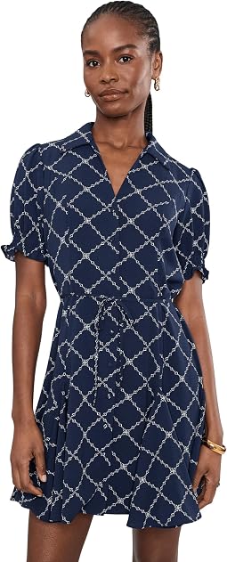 Платье CeCe Smocked Cuff Puff Sleeve