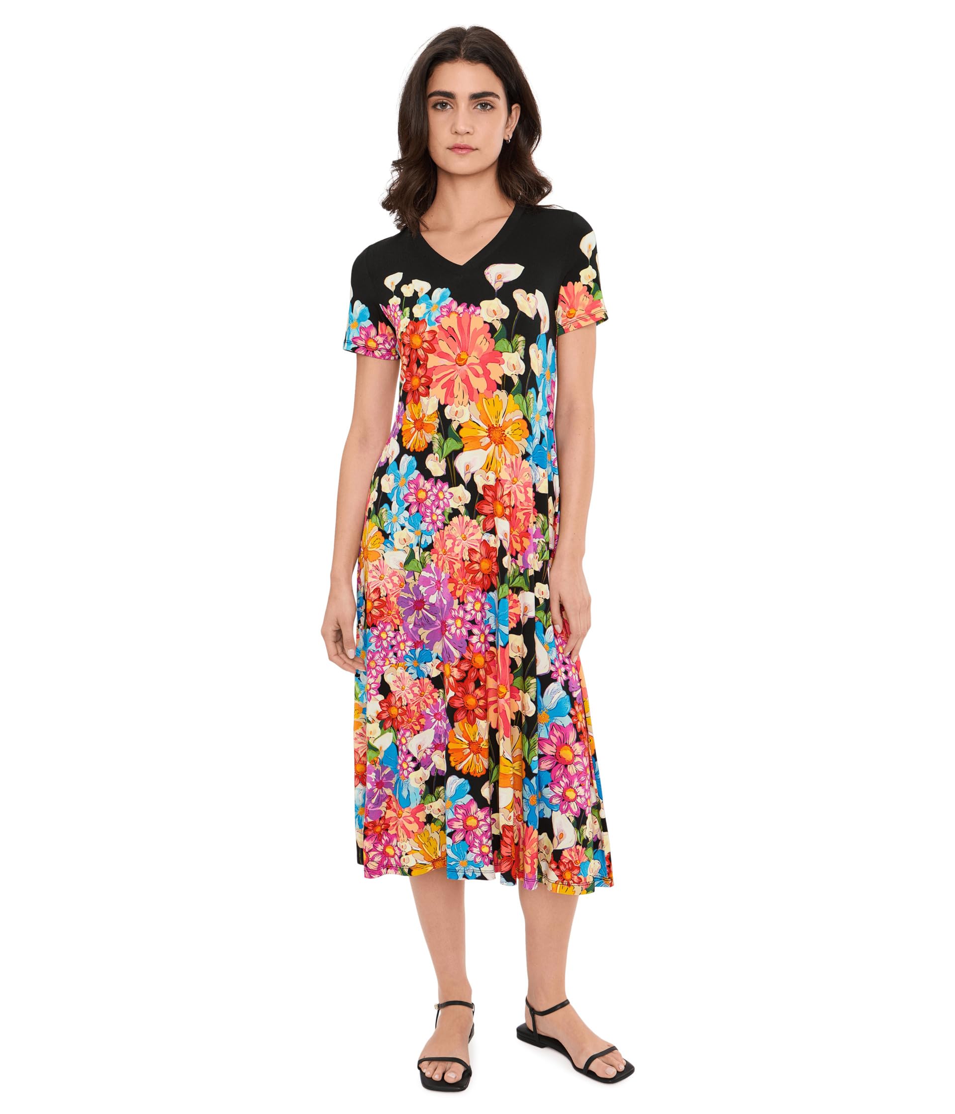 Женское платье Johnny Was The Janie Favorite V-Neck Tee Dress