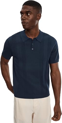 Short Sleeve Sweater Knit Polo