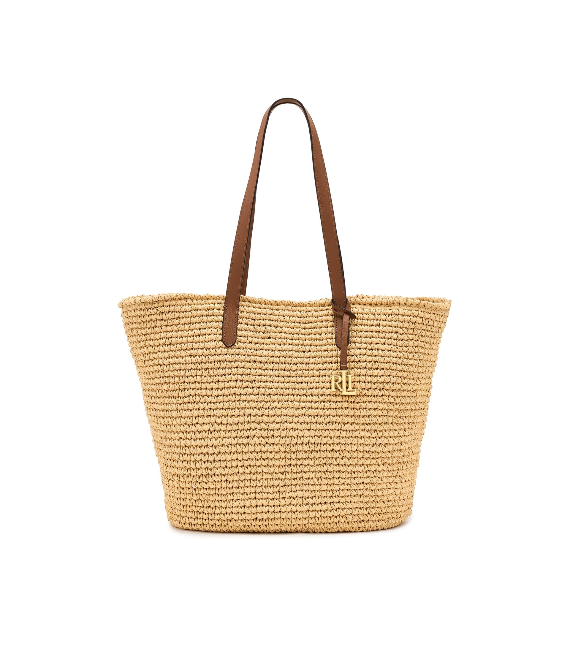 Crocheted Straw Large Lainey Tote Bag