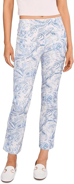Blue Bayou Printed Elastic Waist Pull-On Bootcut Pants