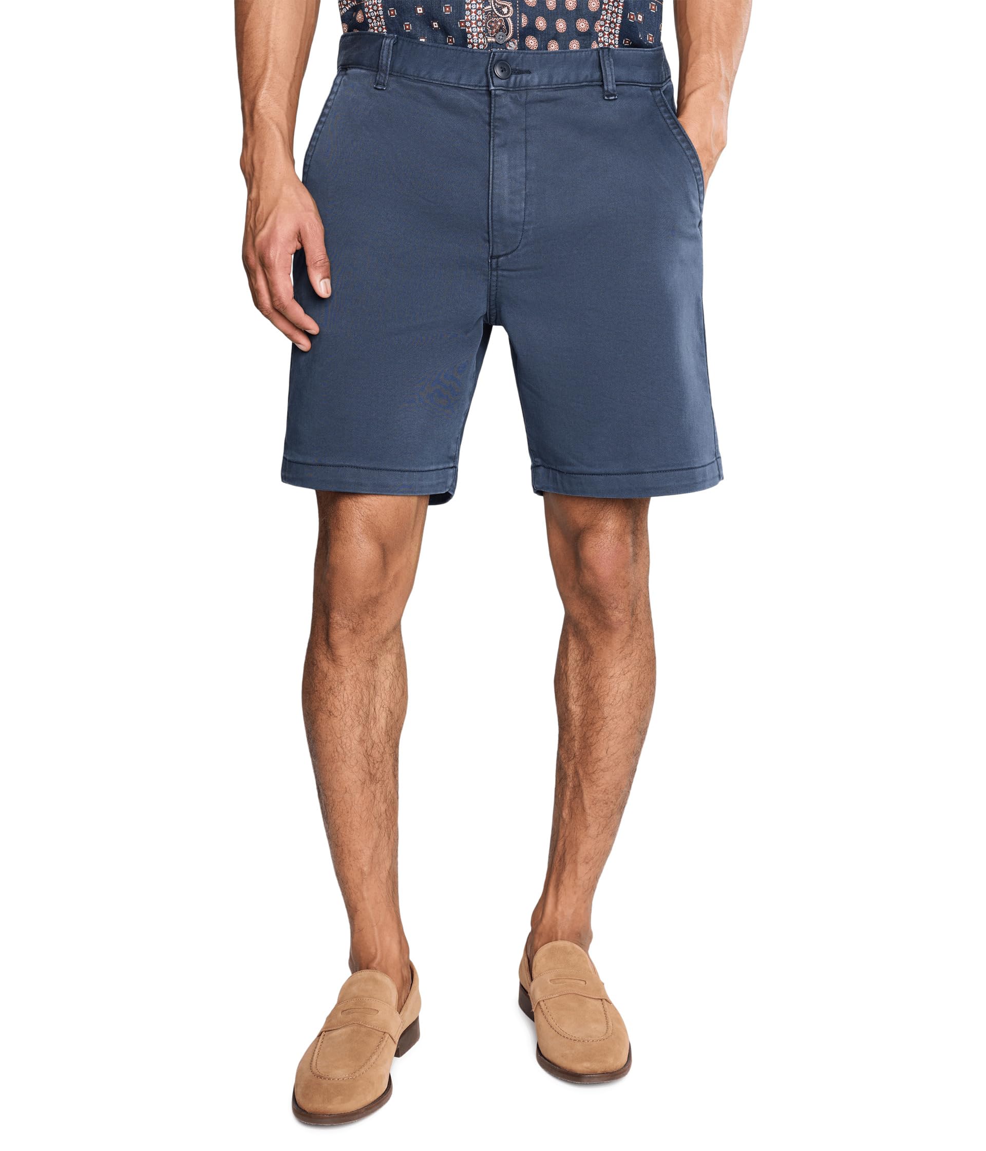 Knit Color Denim Shorts