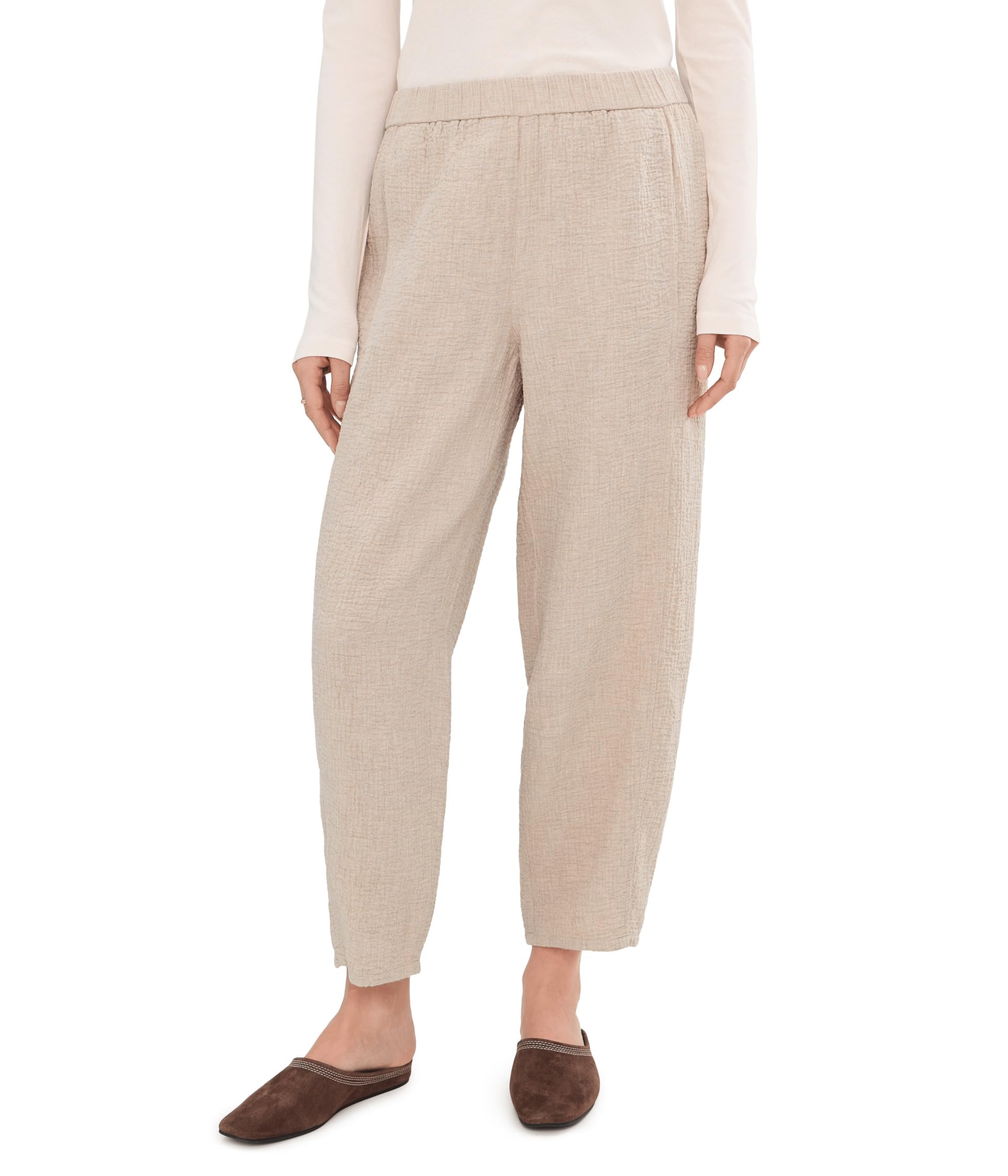 Organic Cotton Doubleweave Lantern Pants