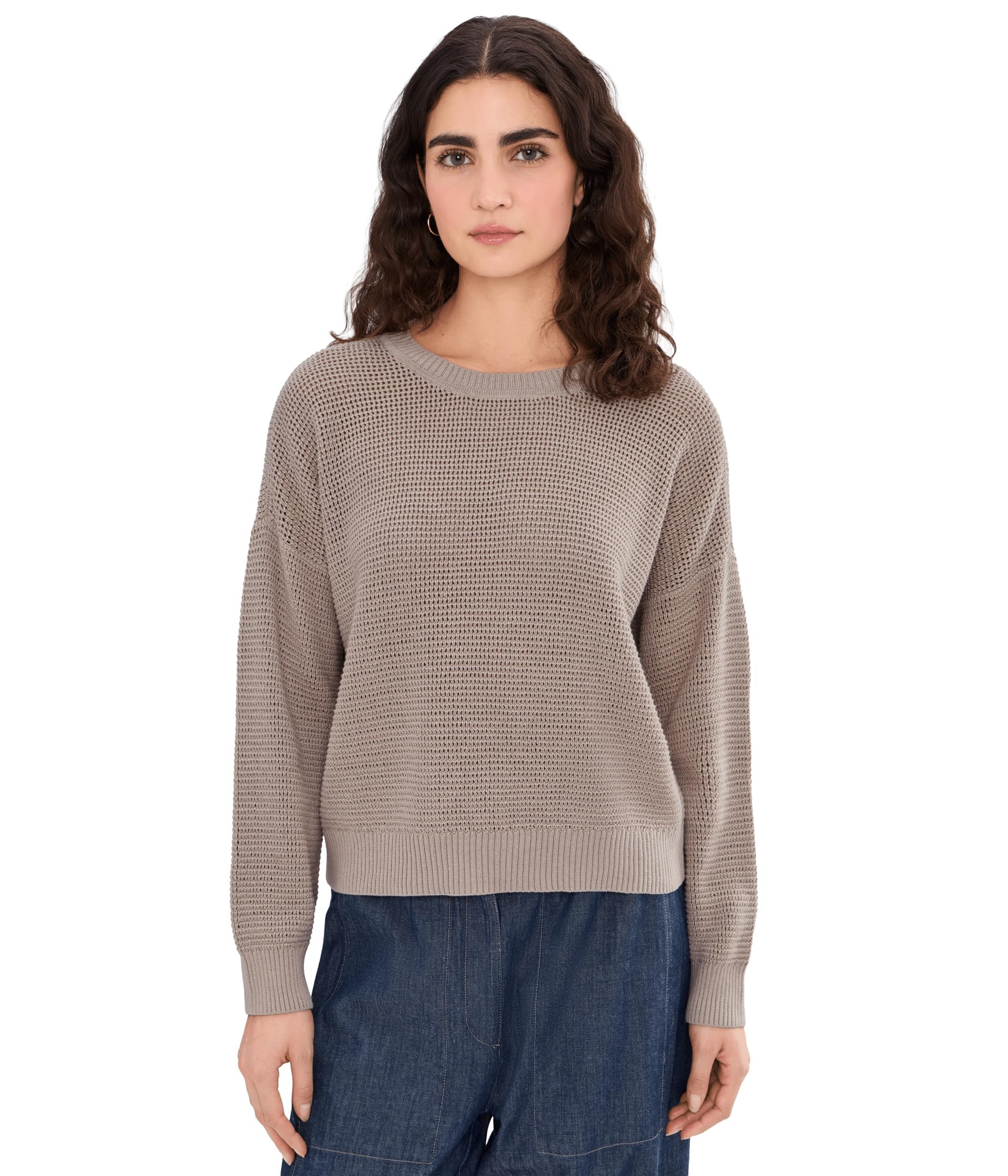 Peruvian Cotton Blend Crew Neck Sweater