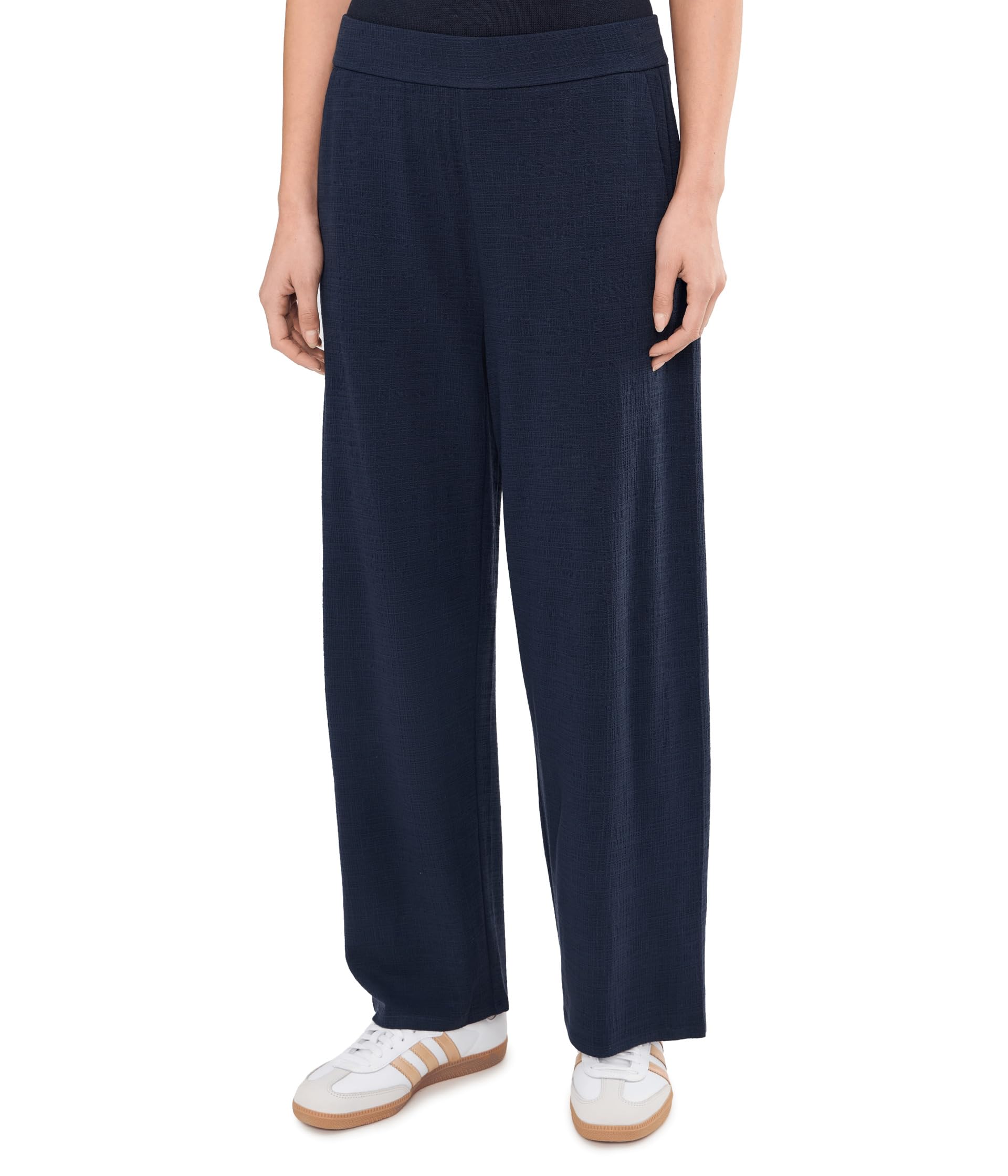 Cross Hatch Stretch Jersey Straight Ankle Pants