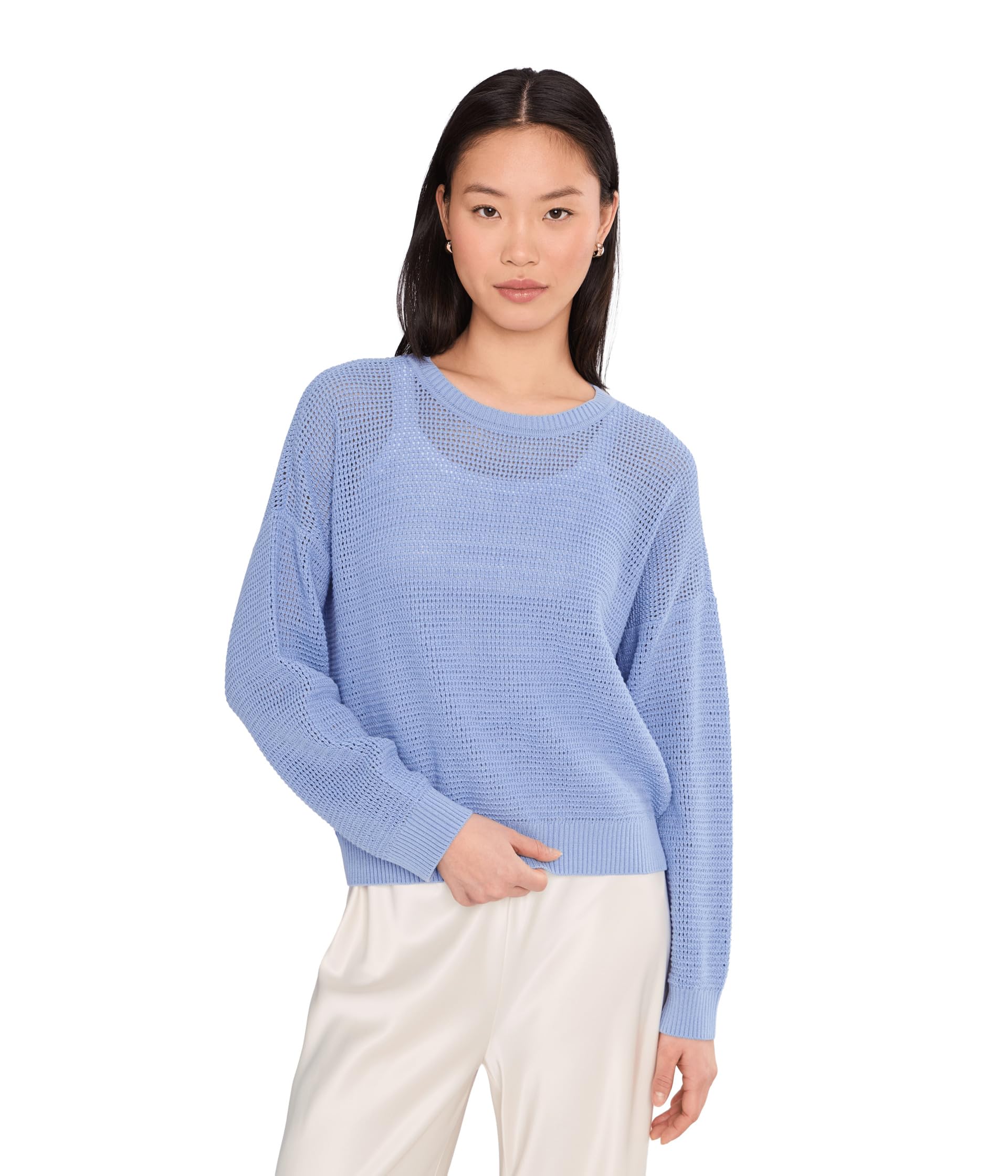 Свитер Petite Peruvian Cotton Blend Crew Neck