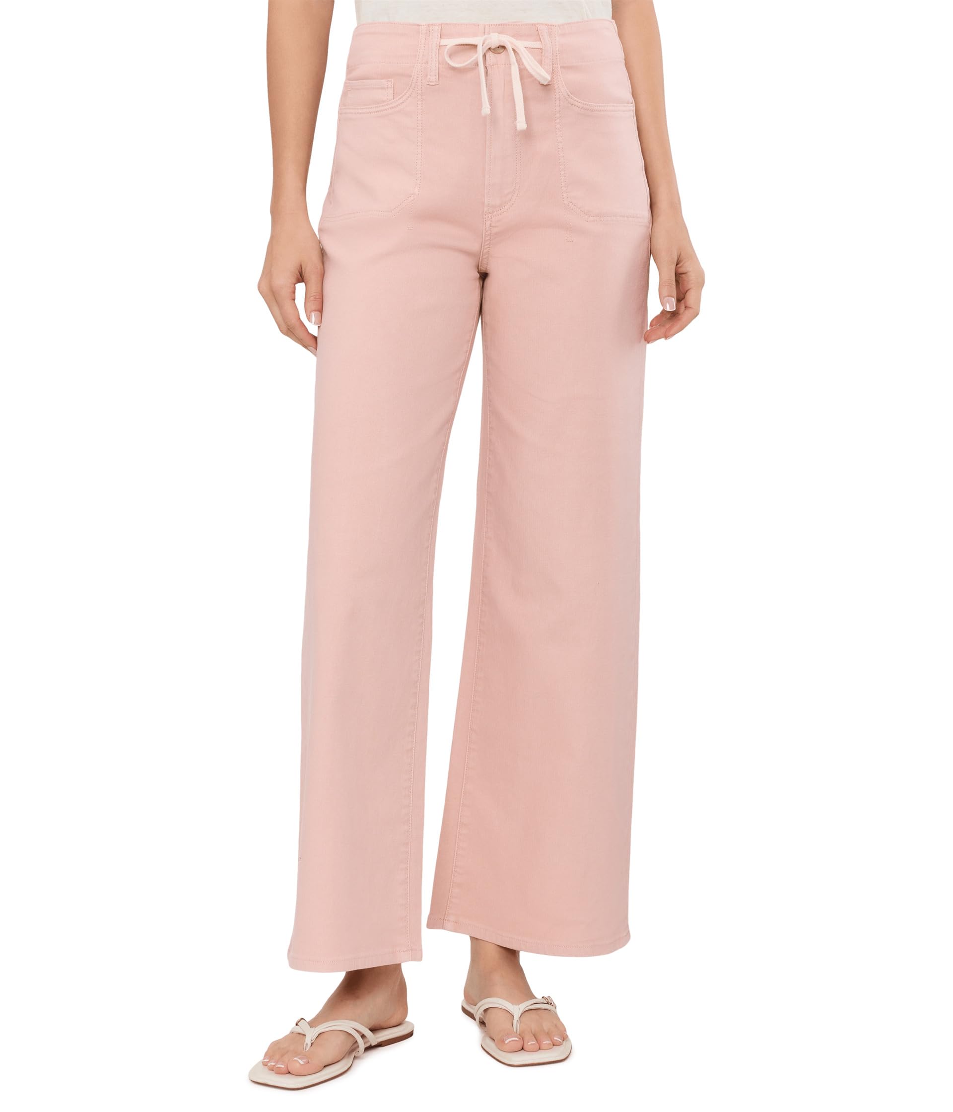 Ari with Waistband Tie And Stitch Through Pockets in Vintage Sunset Peach