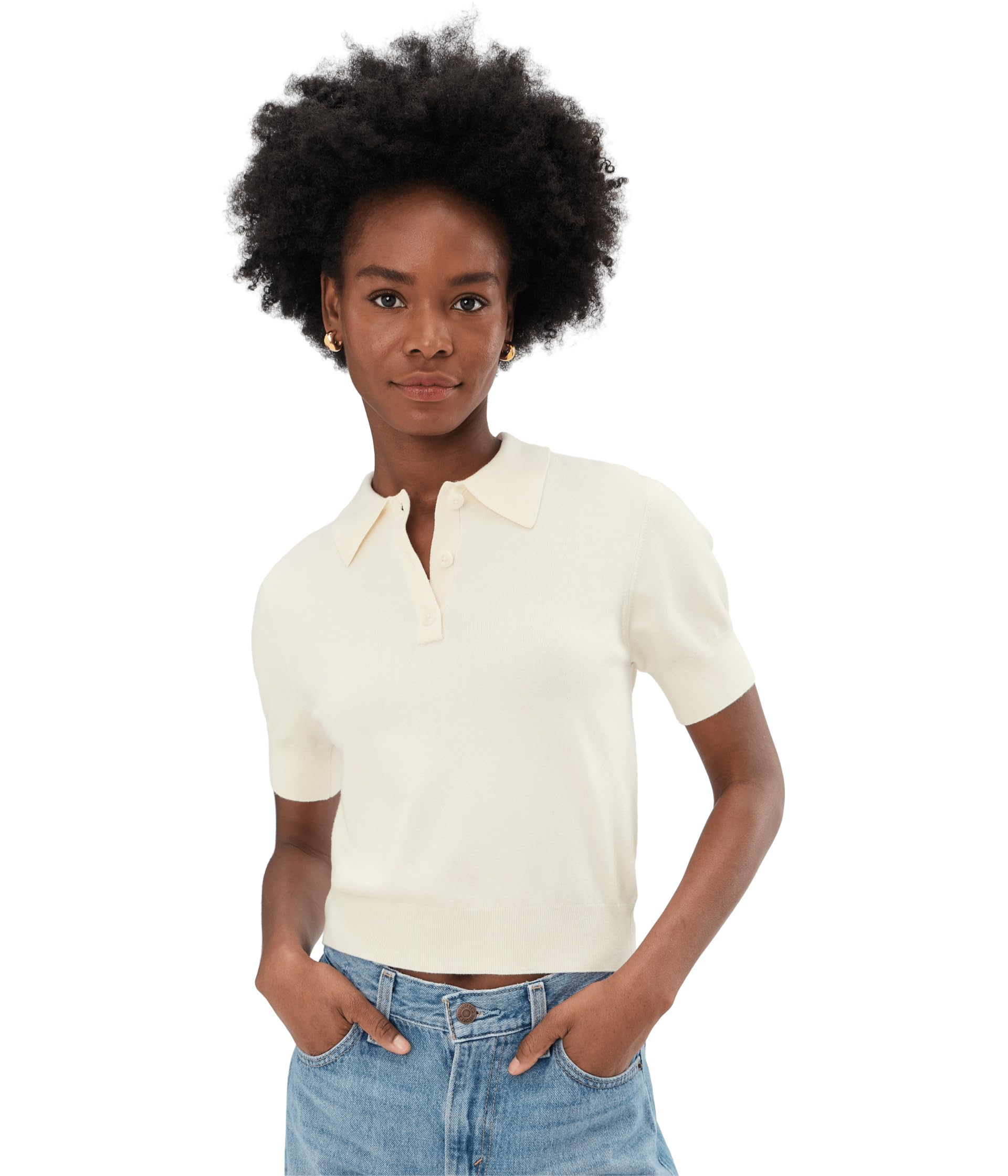 Christa Polo Short Sleeves Sweater