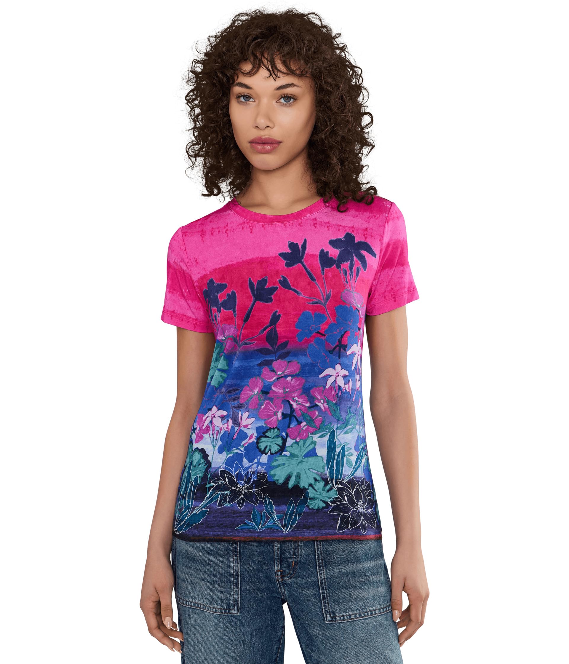 Футболка The Janie Favorite Fitted Short Sleeve Lavand