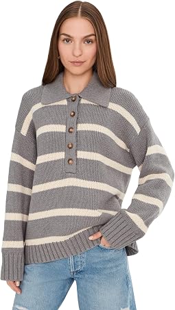 Sunwashed Cotton Polo Sweater