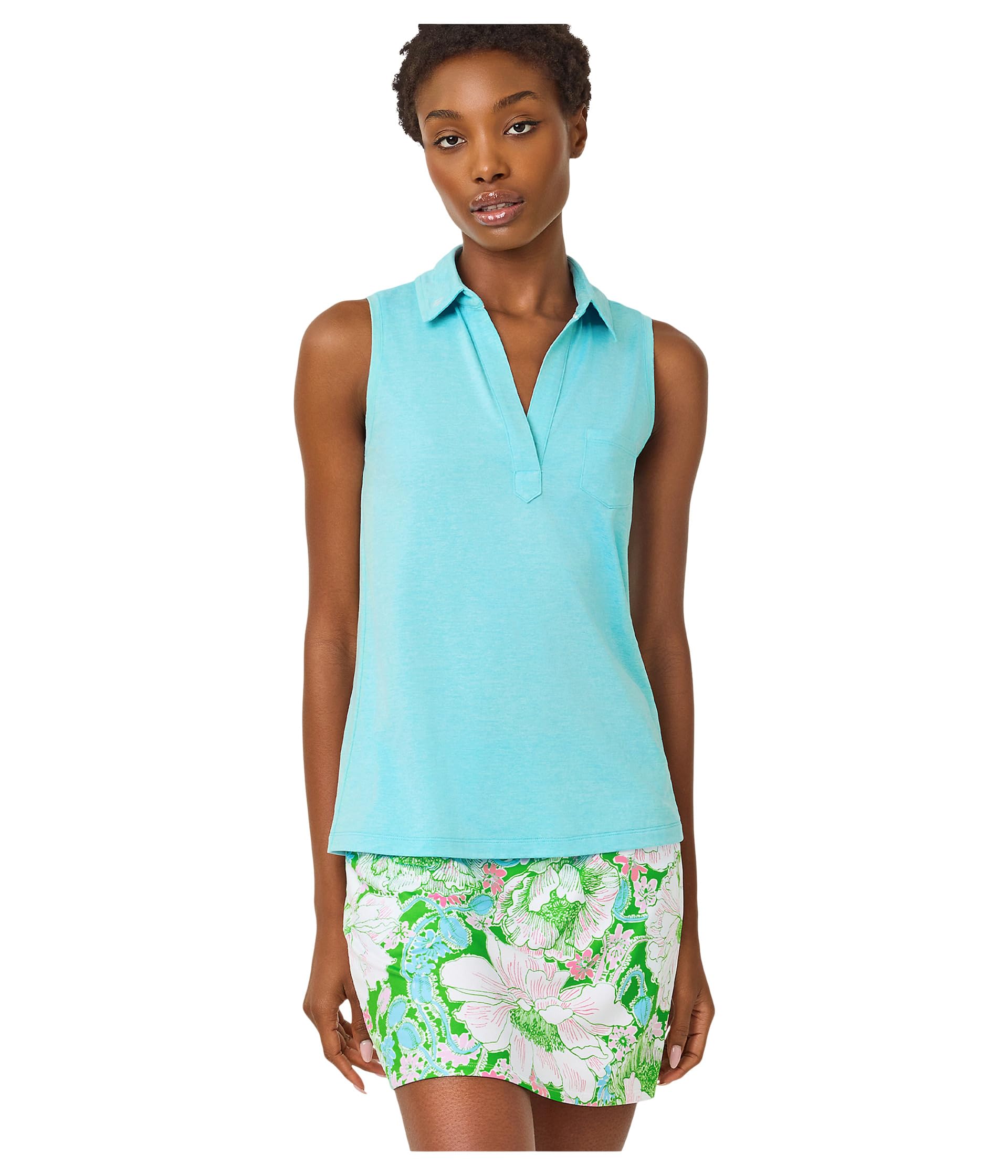 Бесшовный поло рубашка Lilly Pulitzer UPF 50