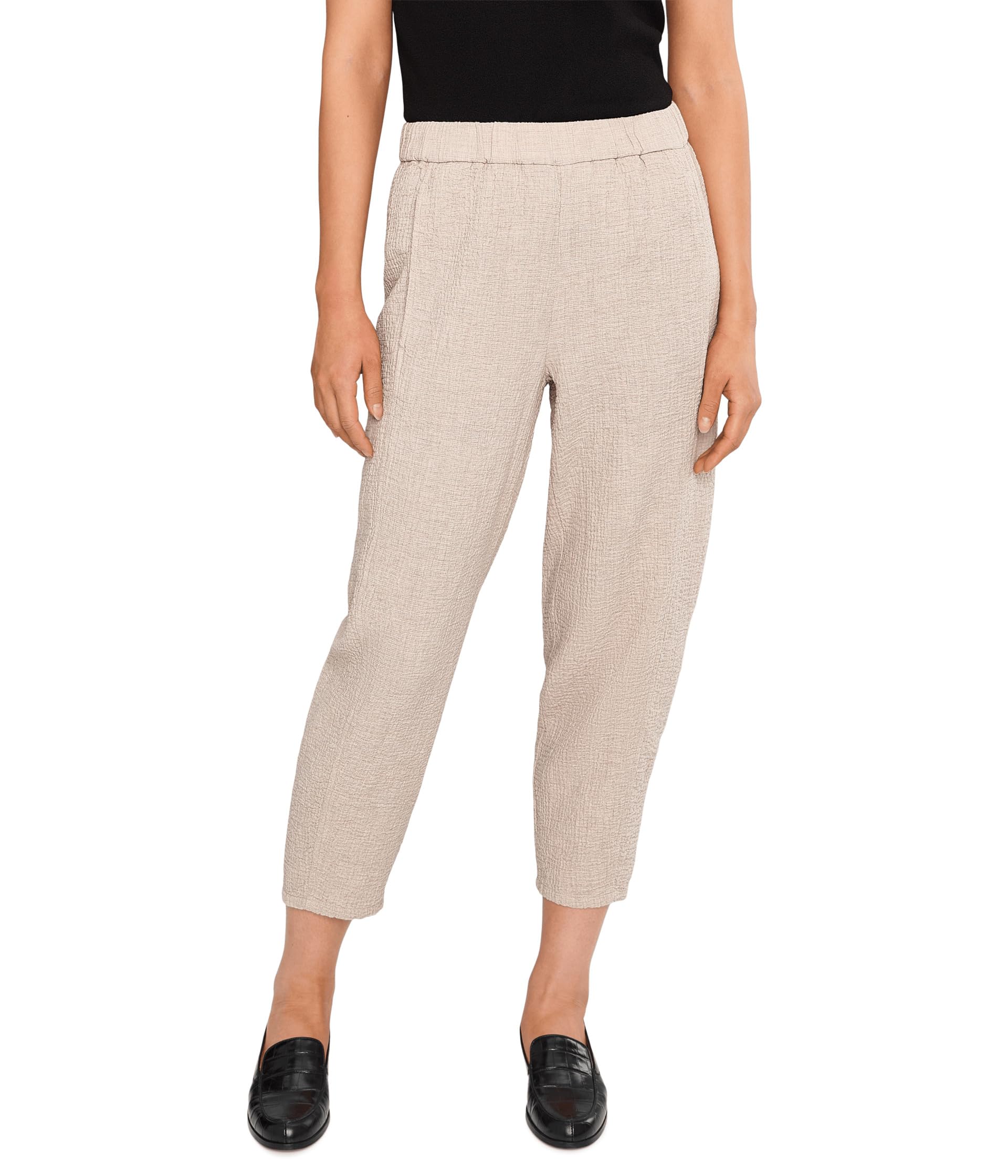 Petite Organic Cotton Doubleweave Lantern Pants