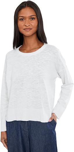 Женский джемпер из органического льна и хлопка Eileen Fisher