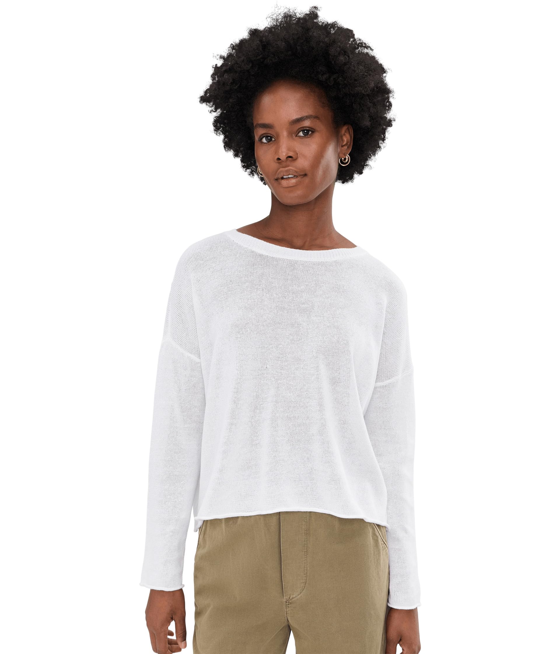 Свитер Eileen Fisher Organic Linen Cotton Crew Neck
