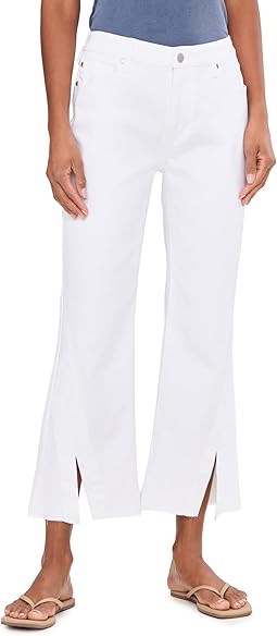 Женские джинсы Liverpool Los Angeles 27" Hannah Mid-Rise Crop Flare с разрезом