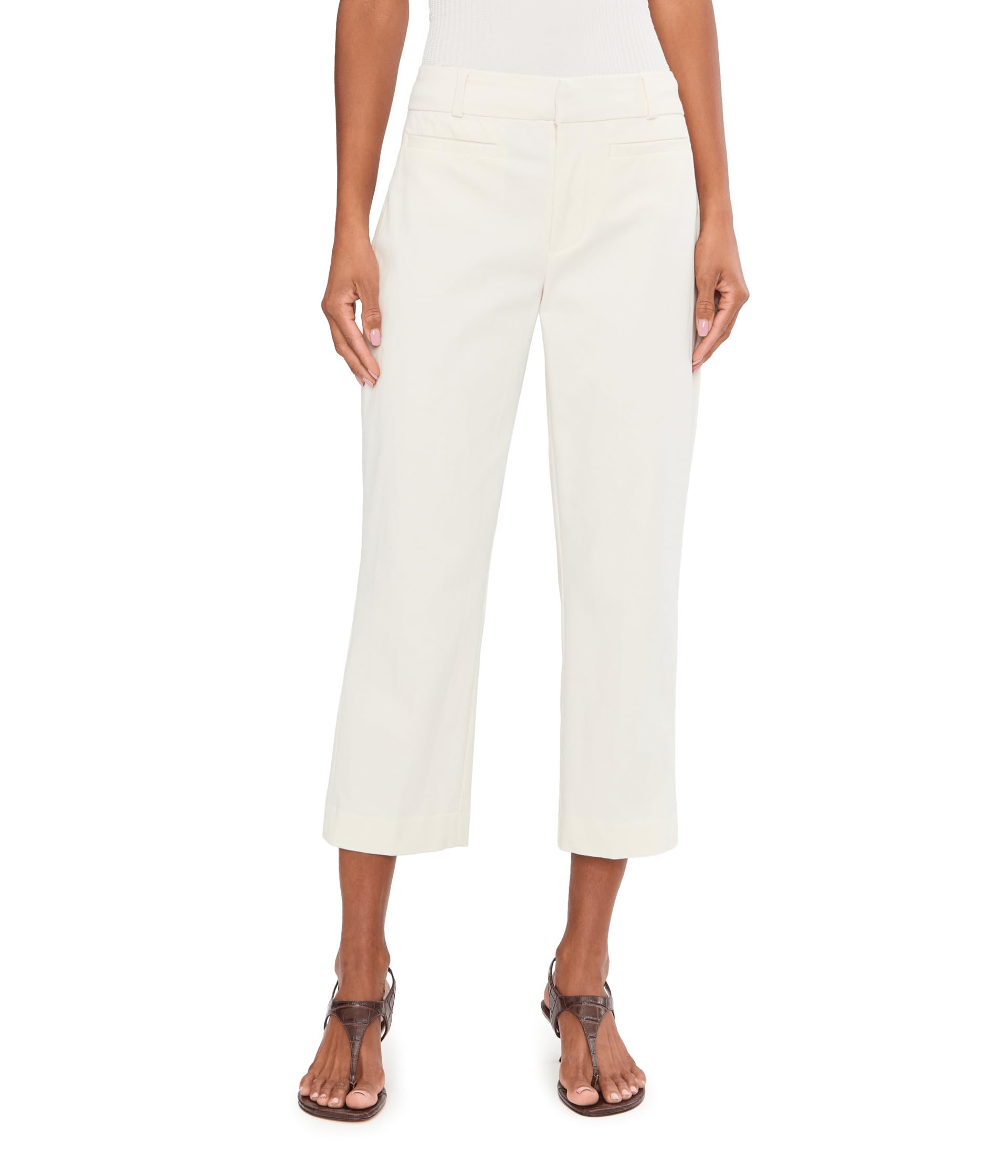 25.5" Mid-Rise Welt Pocket Crop Trousers