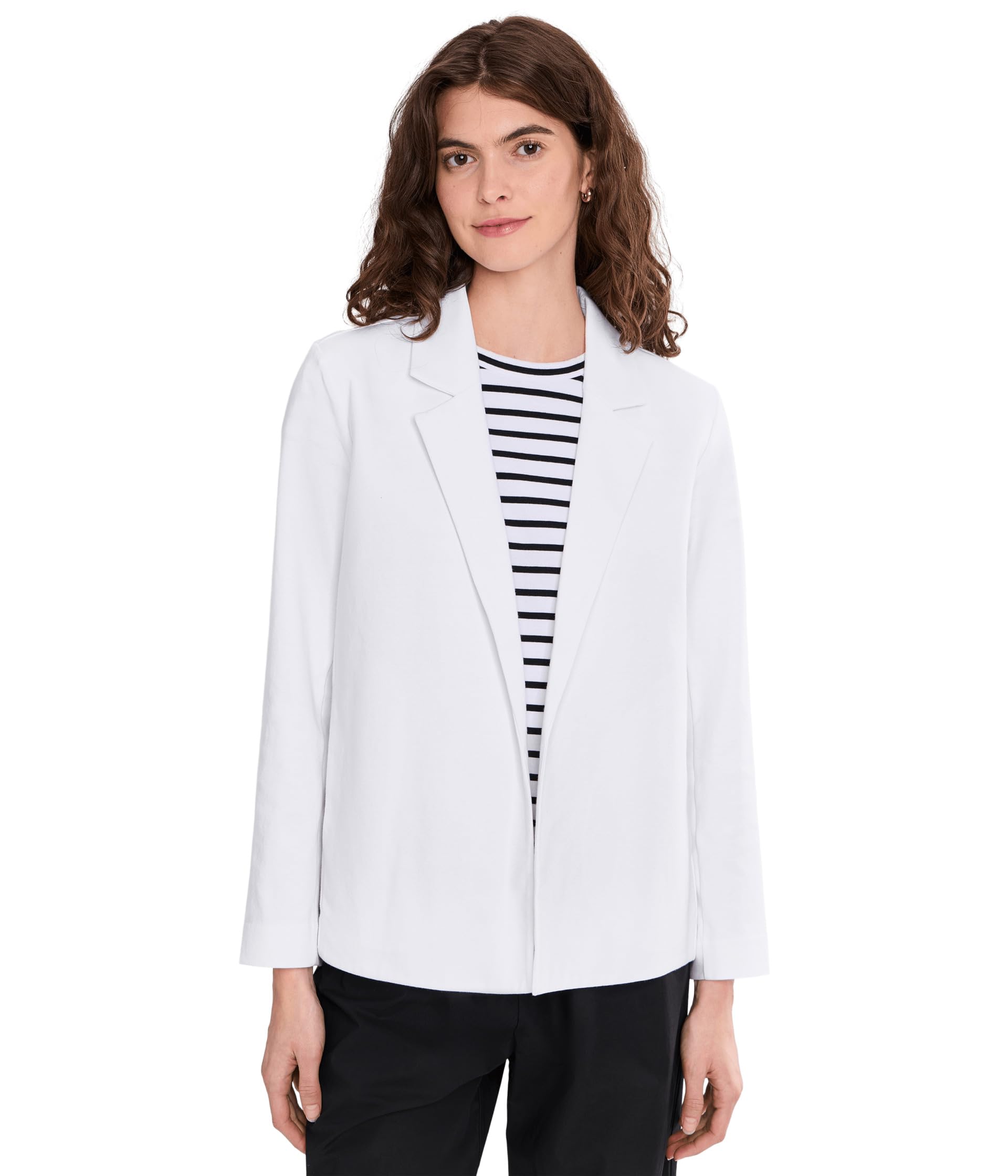 Cotton Blend Ponte Blazer