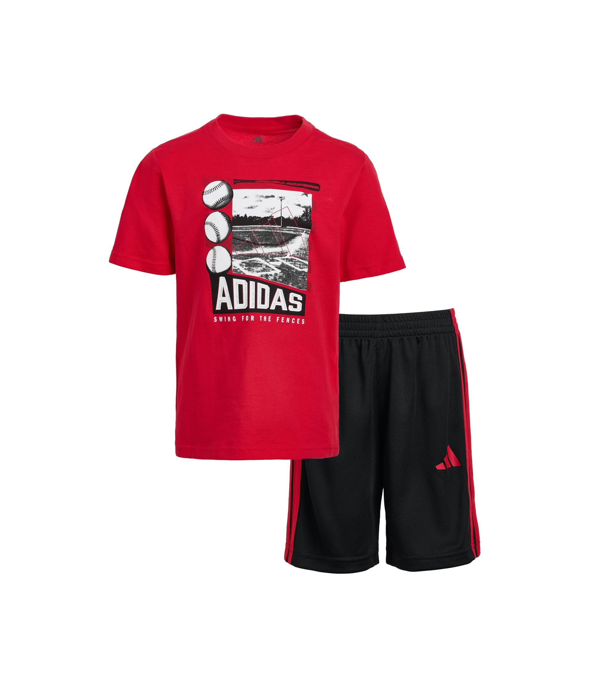 Graphic Cotton Tee 3S Shorts Set (Toddler/Little Kid)