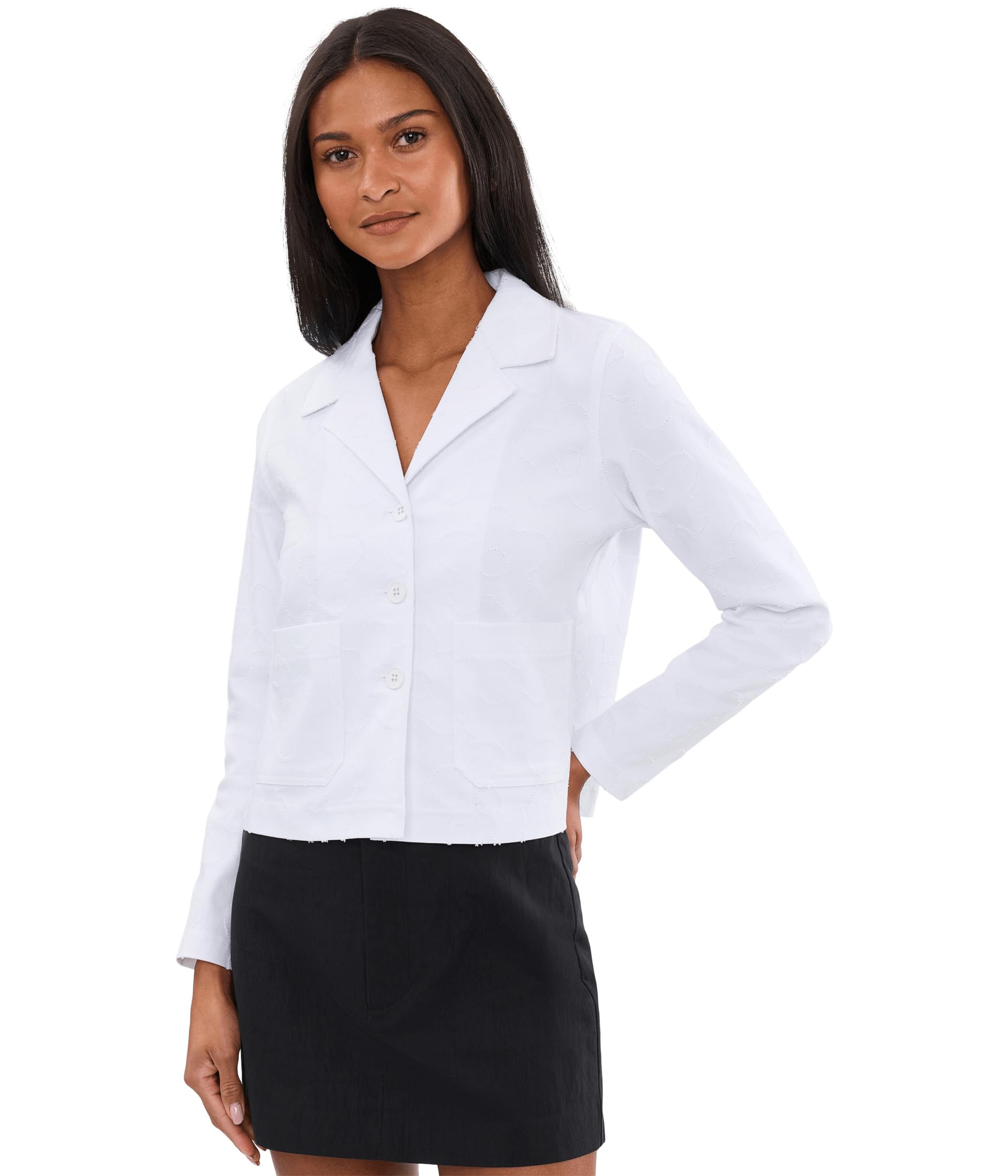 Daisy, Button Front Jacket with Patch Pockets