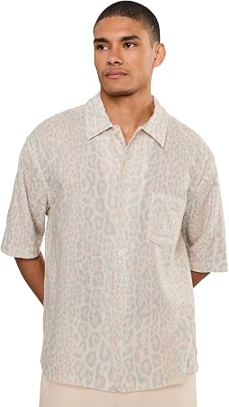 Рубашка AllSaints Cruz Leo Short Sleeve Мужская