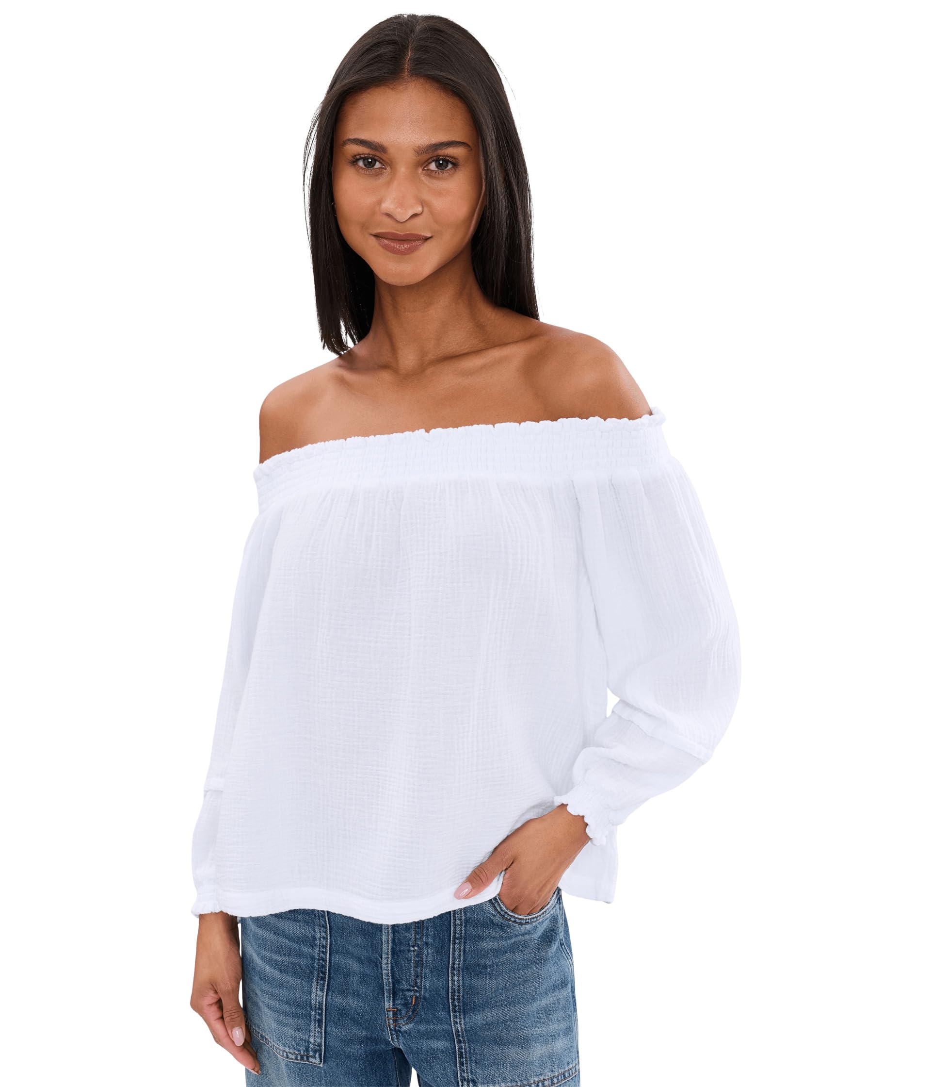 Женский топ Splendid Ava Gauze Off Shoulder