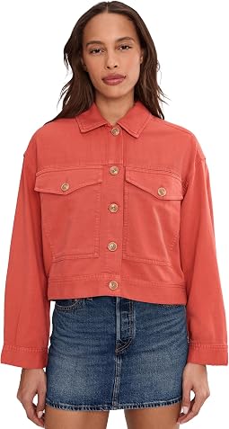 Oversized Cropped Denim Jacket