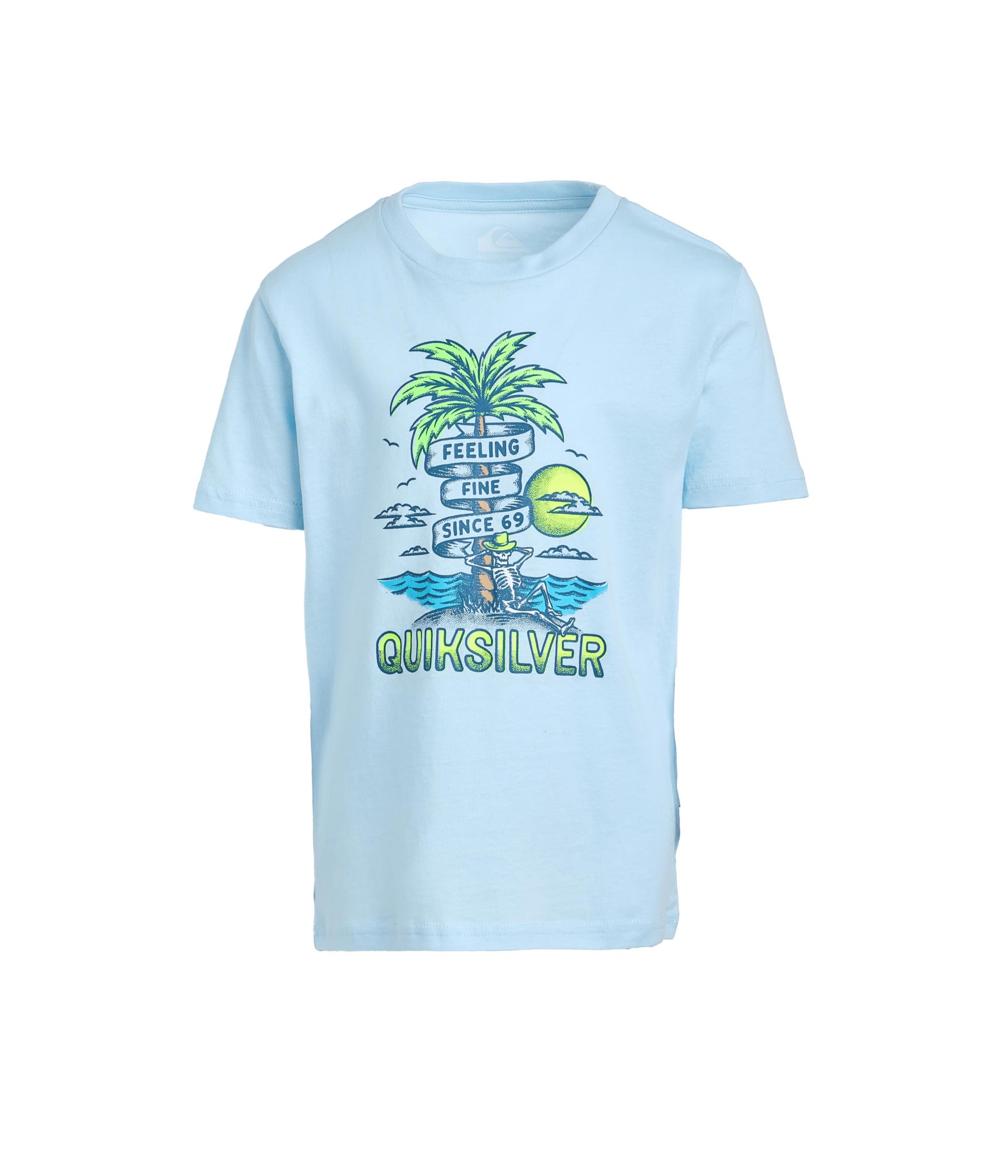 Quiksilver Kids Skeleton Chillin Short Sleeve (Маленький ребенок)