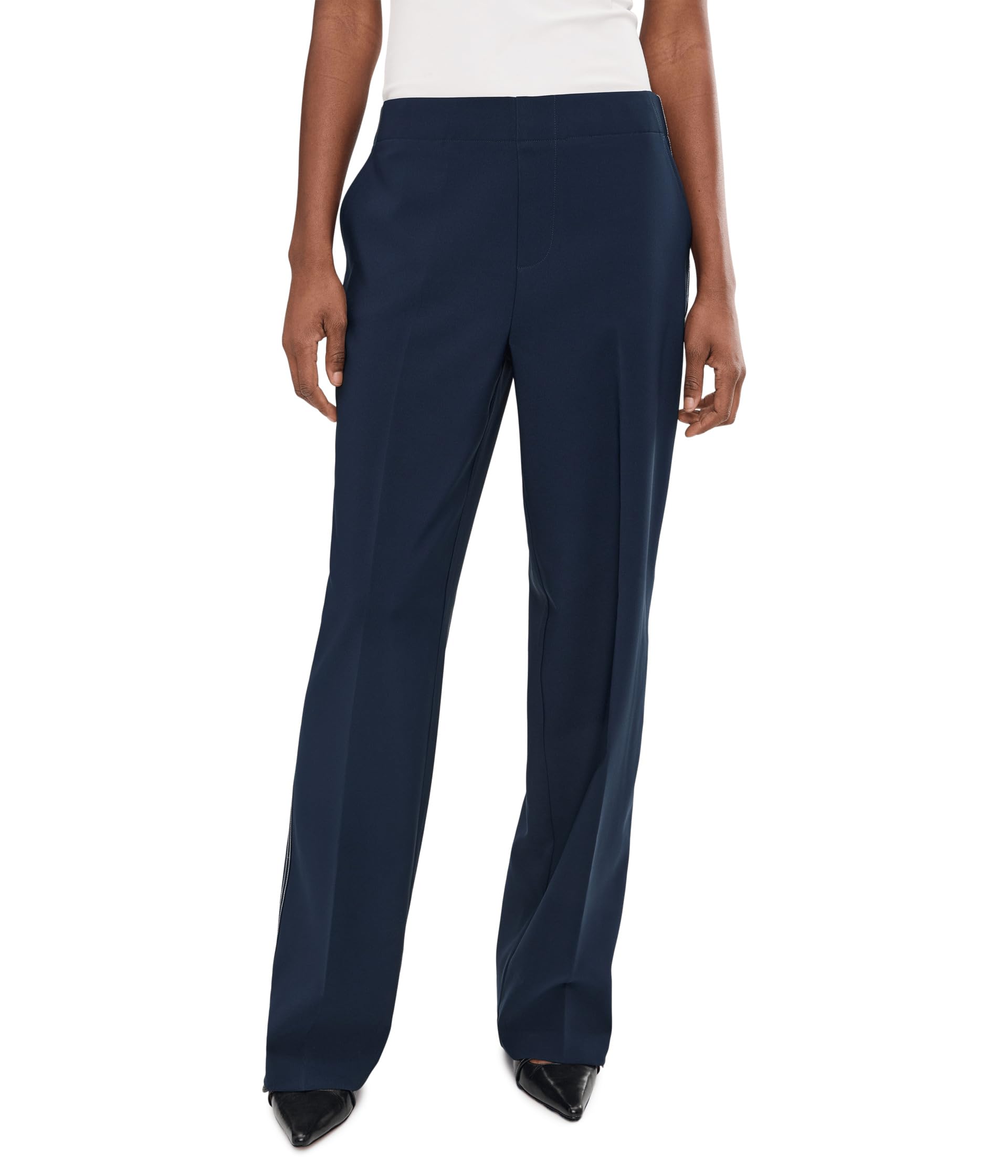 31" Lenox Wide Leg Accent Stitch Pants