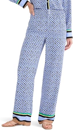 Женские брюки NIC+ZOE 31" Mosaic Trimmed Lenox Wide Leg Pants