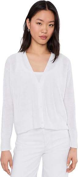 Eileen Fisher Женский кардиган Petite из органического льна и хлопка с V-образным вырезом