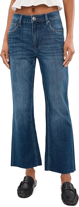 Kelsey High-Rise Fab Ab Ankle Flare in Flourish