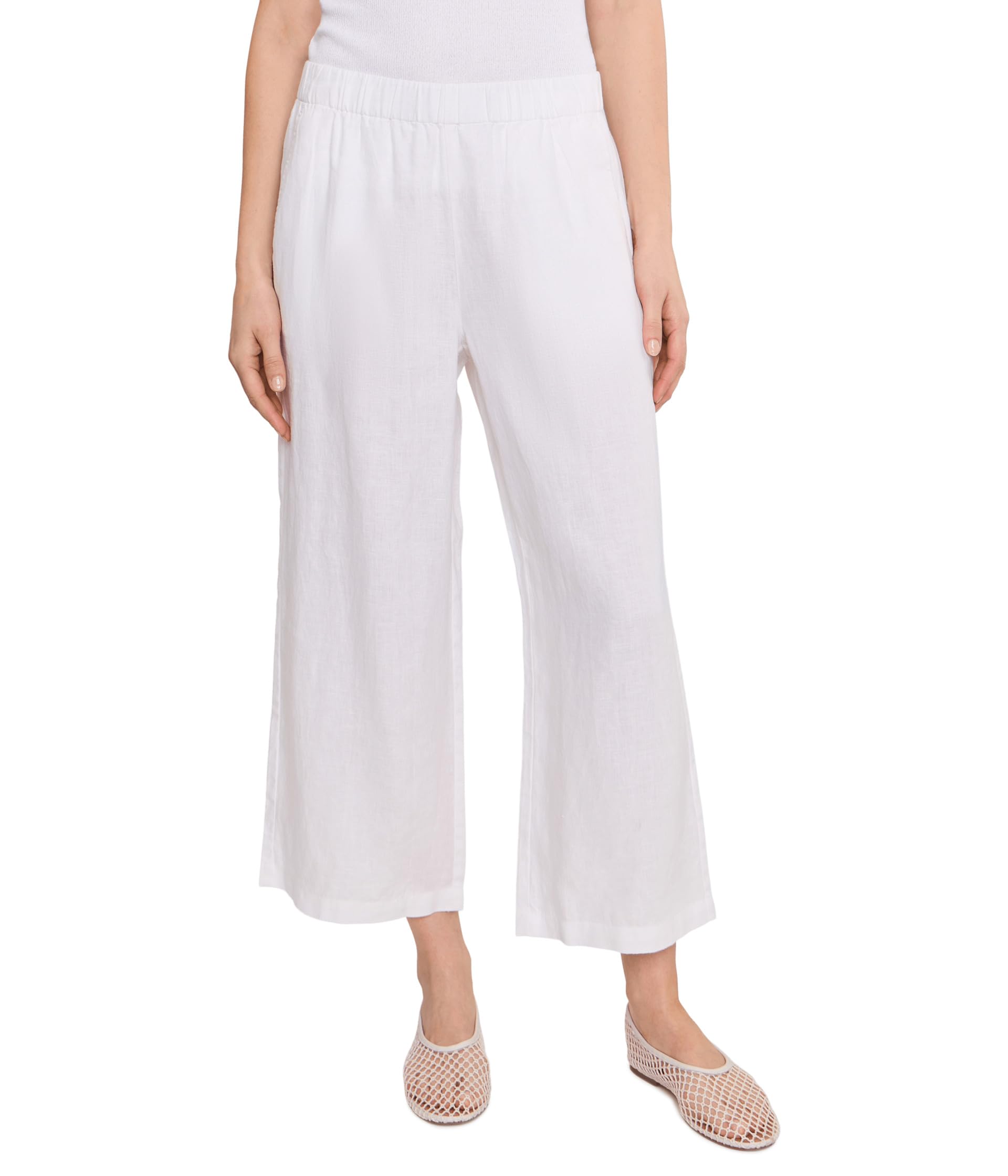 Petite Linen Ankle Wide брюки Женский
