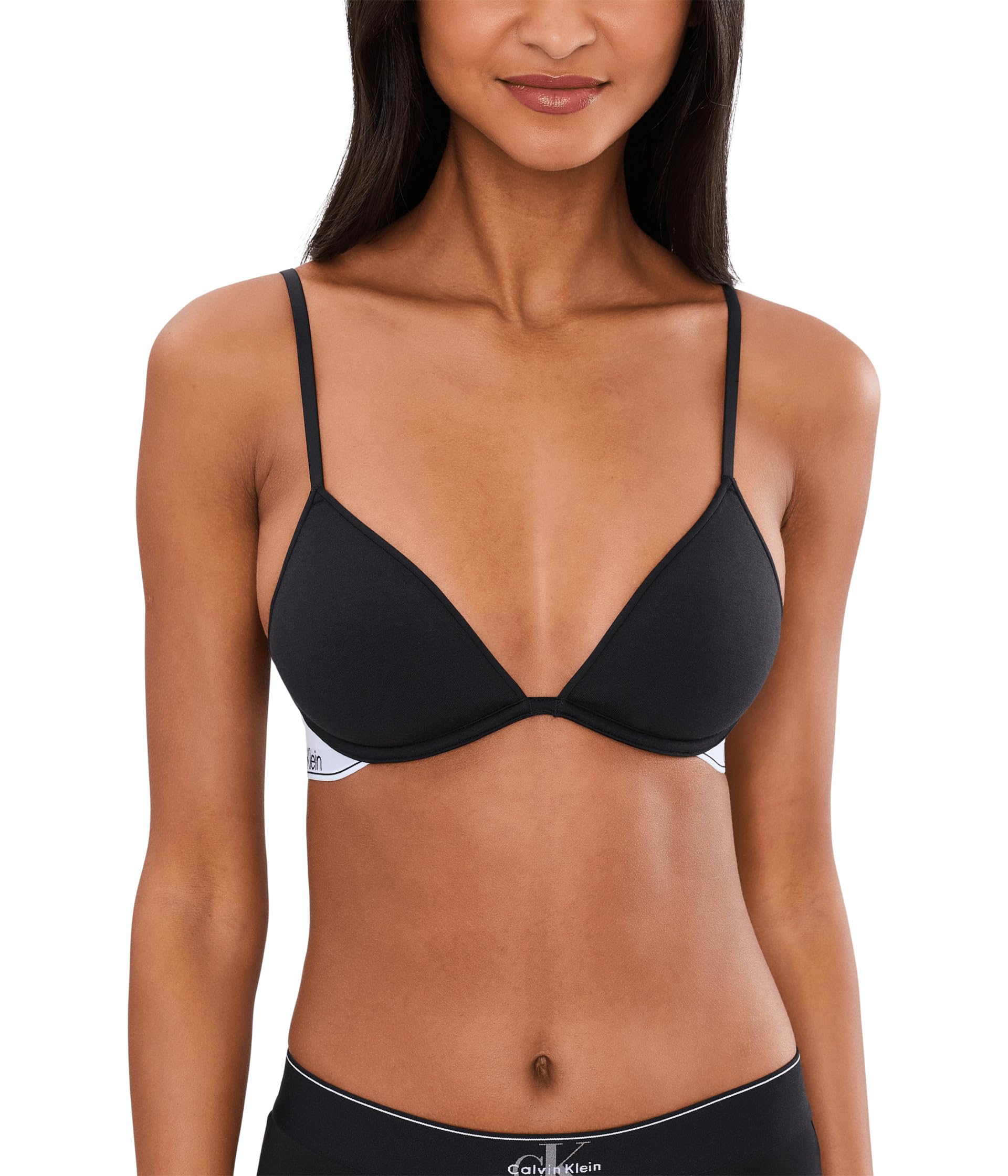 Icon Cotton Modal Lightly Lined Plunge Bralette