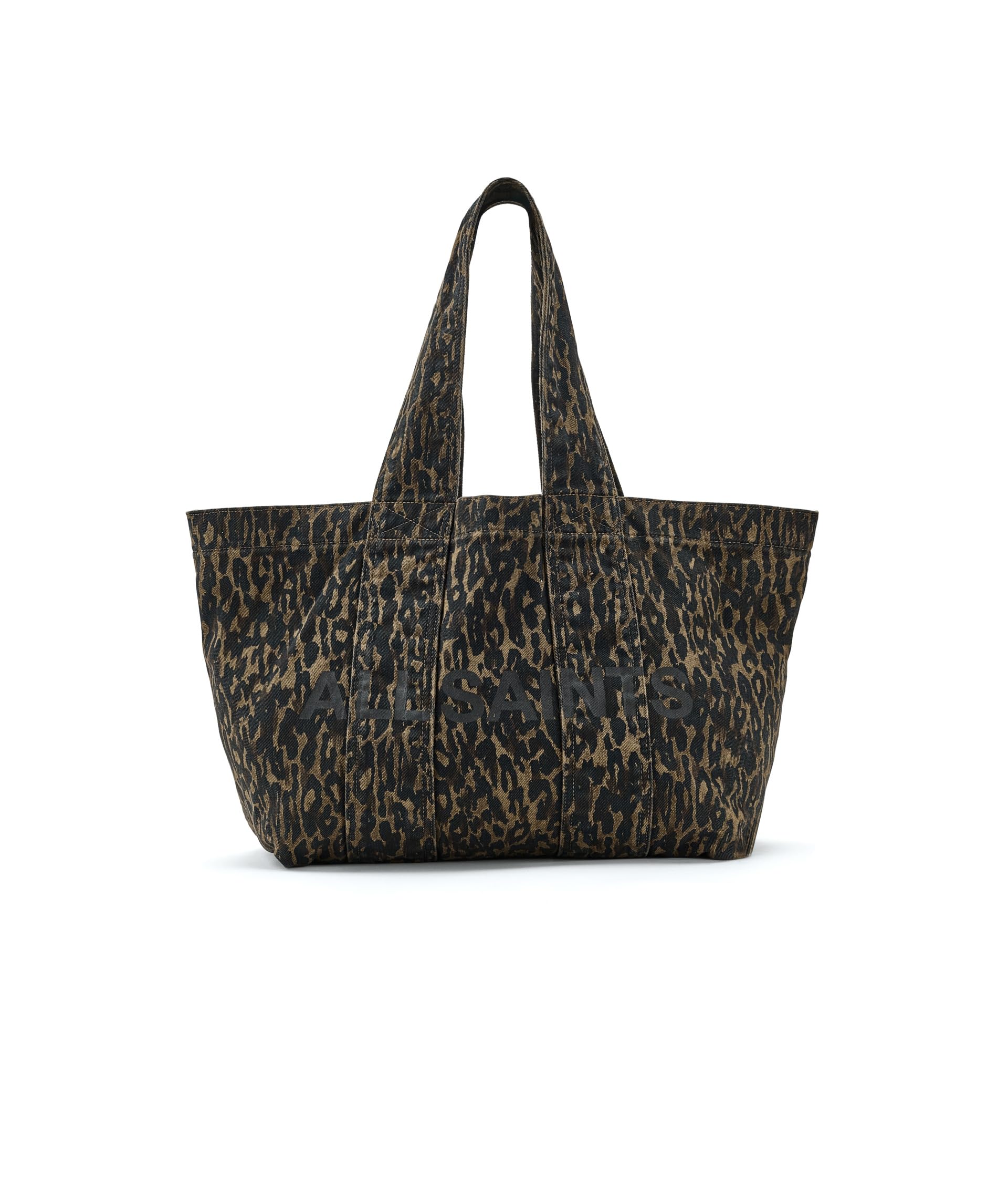 Izzy Leopard Denim Tote