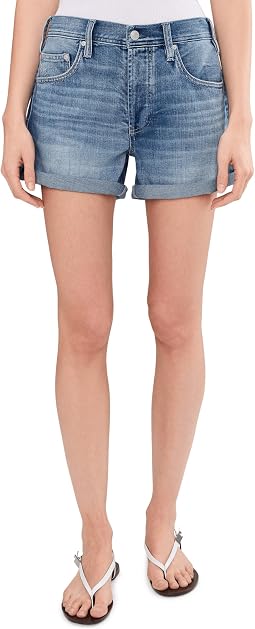 Relaxed Mid-Rise Vintage Cuffed Shorts