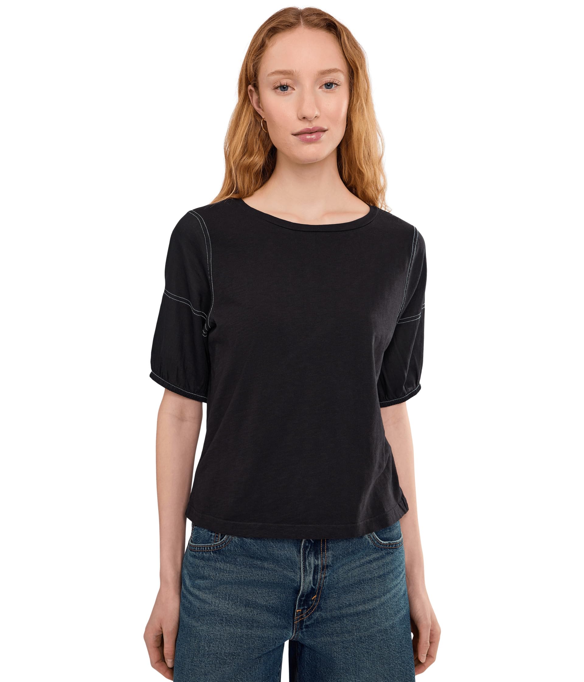 NIC+ZOE Женский хлопковый топ Petite Linen Sleeve