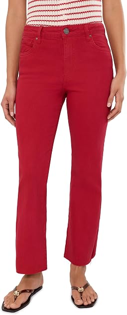 Kelsey High-Rise Ankle Flare with Raw Hem