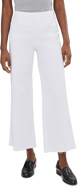 KUT from the Kloth Meg брюки Wide Leg с необработанным краем, Optic White