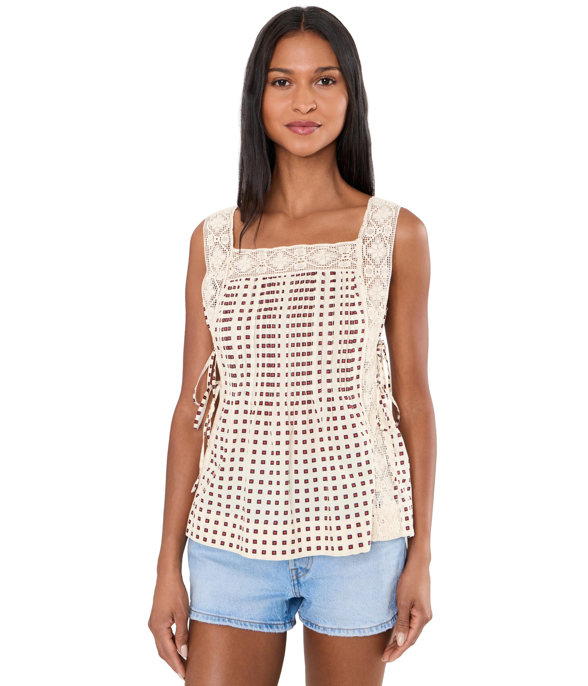 Madewell топ Allie, ткань Cambric 60's