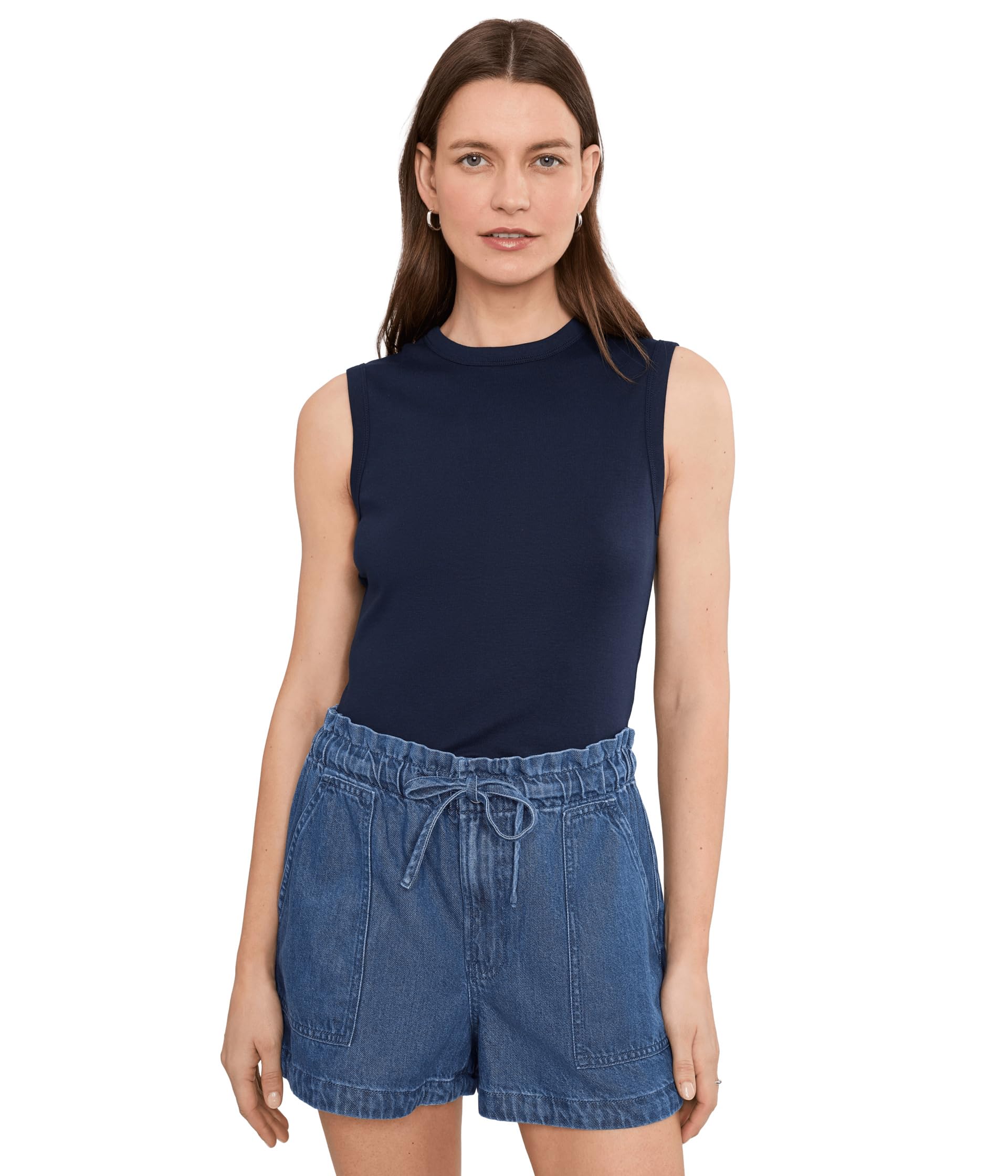 Madewell Ribbed Shell Tank майка Женский