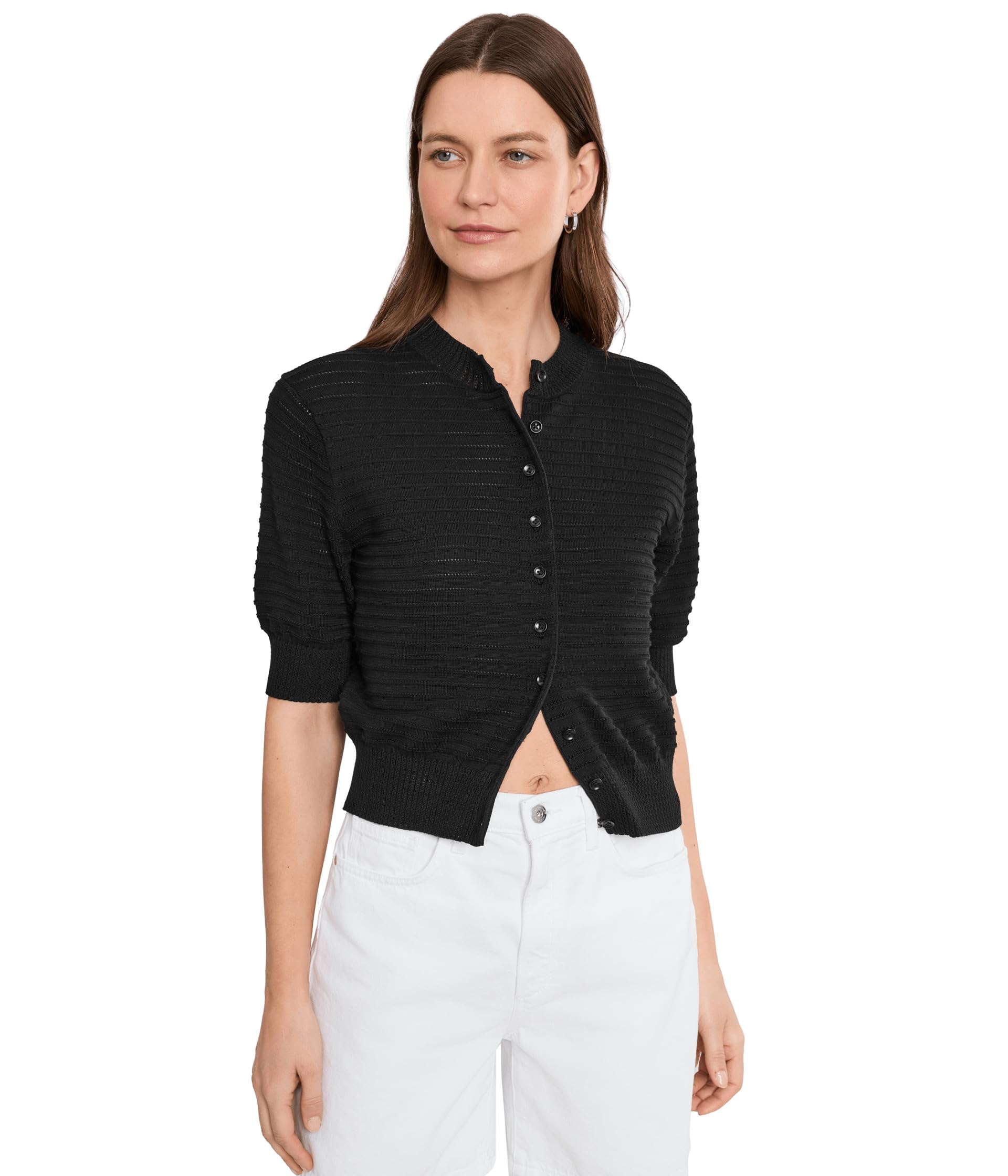 Cotton Stitch Siya Short Sleeve Cardigan- Solid