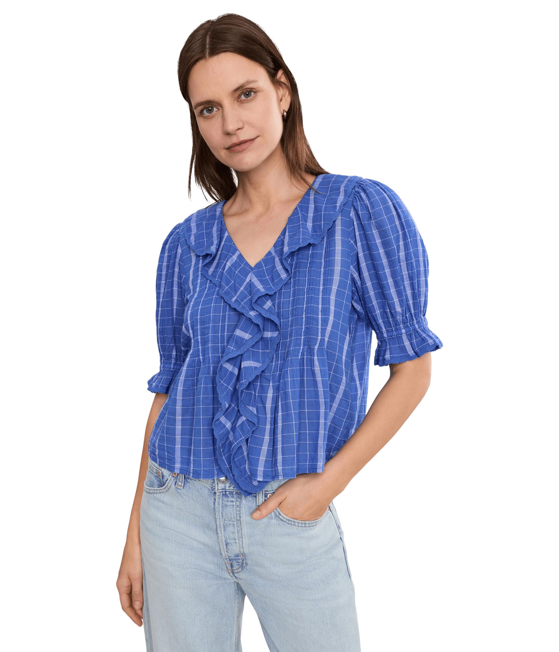 Топ Kelly Top - Seersucker Crinkle Check