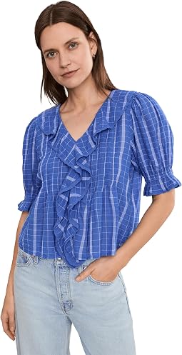 Топ Kelly Top - Seersucker Crinkle Check