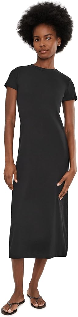 Madewell Женское макси-платье Andy Short Sleeve Crew Neck, 1X1