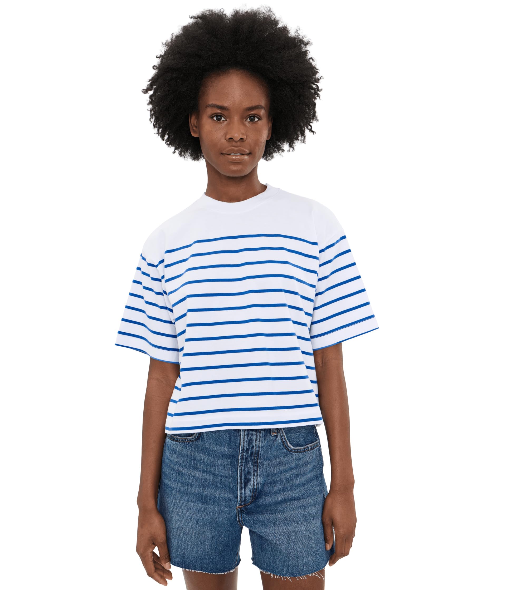Футболка Madewell Boxy Tee Stripe