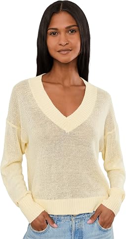 Женский льняной пуловер Arline V-neck
