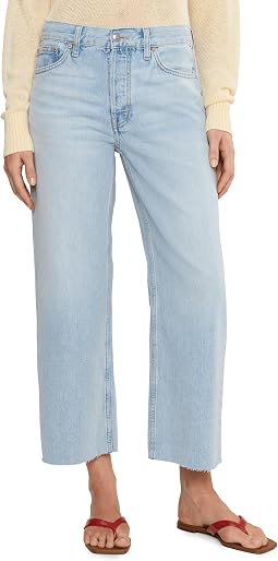 Madewell Женские джинсы Low Slung Baggy Crop в цвете Foster Wash