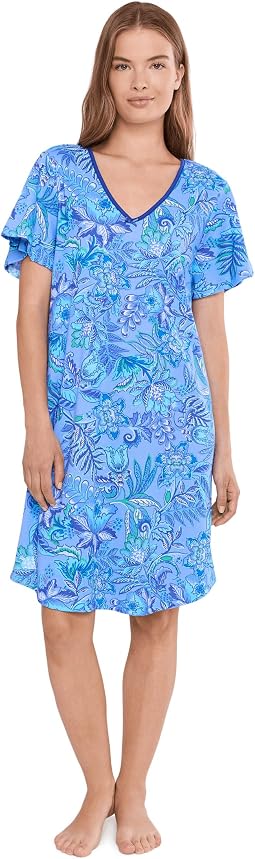 Женское платье со рукавами-крылышками Flutter Sleeve Sleepdress