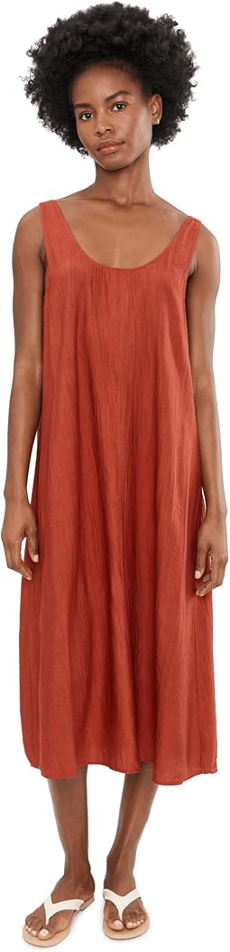 Платье Terra Foil Crinkle Scoop Neck Gown